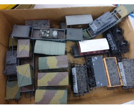 18 x OO Gauge Items of Rolling Stock Including Bachmann, Dapol, Hornby, with 9 Military Related 