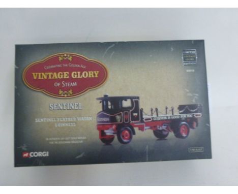 Boxed ltd edn 80010 Corgi 1:50 Vintage Glory of Steam Sentinel Flatbed - Guinness with certificate
