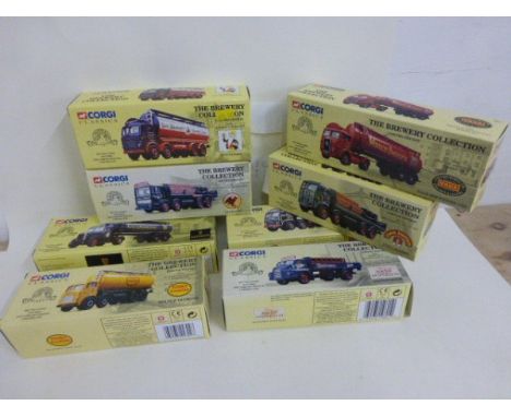 Eight boxed Ltd edn Corgi classics the brewery collection including 12401 Fremlins, 16301 Guiness, 20901 Trumans, 19601 Bass,