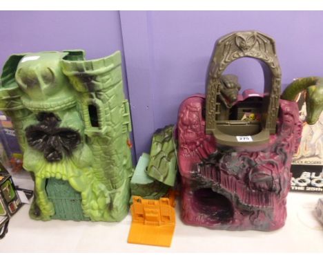Mattel He-Man Masters of the Universe Snake Mountain and Castle Greyskull (Sticker wear)