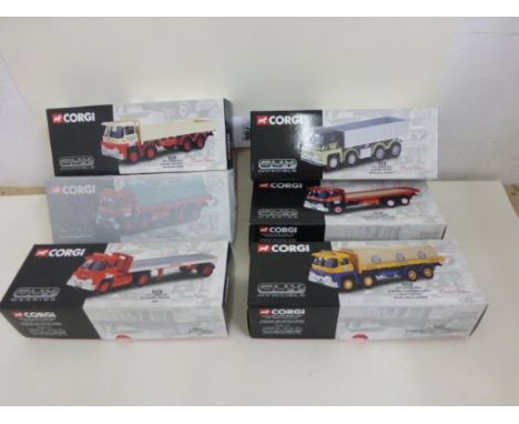 Six boxed Corgi Guy Warrior and Guy Invincible vehicles including 29001, 29401, 29201, 29101, 29301, and 29102 all with certi