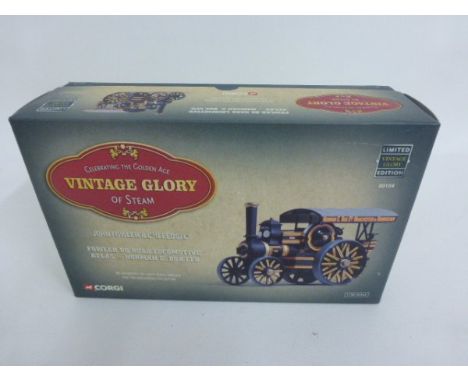 Boxed Ltd Edition 1:50 Corgi Vintage Glory of Steam Fowler B6 Road Locomotive "Atlas" - Norman E Box Ltd with Certificate