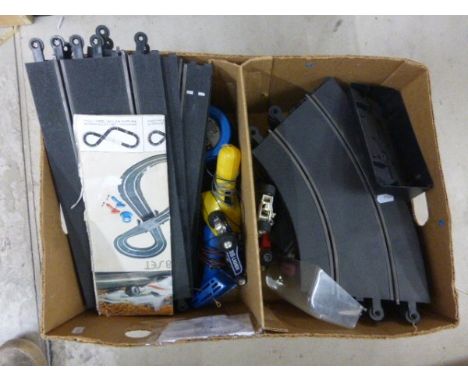 Quantity of Scalextric including 3 slot cars