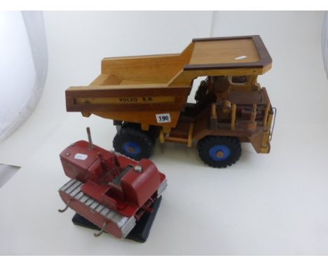 Scratch Built Wooden Volvo BM in Good Condition plus a Tractor