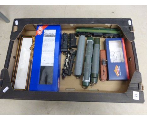 Seven OO Gauge Engines in Very Good Condition Including Bachmann Tram, Lima Old Oak Common Diesel, D6755 and D9003 Meld, Airf