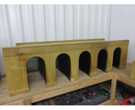 Garden Scale Model Railway Five Section Tunnel Made From Reconstituted Stone in Good Used Condition 