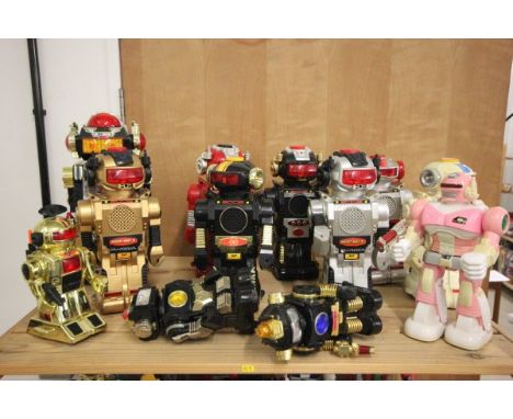 12 Various plastic robots including Magic Mike II & III etc      