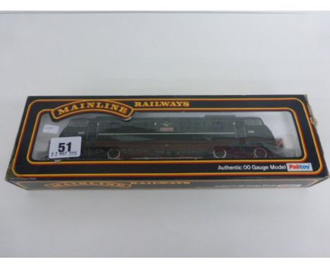 Boxed Bachmann OO gauge Highflyer Warship Class Type 4 B-B Diesel hydraulic locomotive BR green