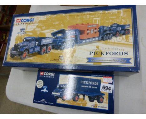 Two boxed Pickfords Corgi Classics including 55201 and 30501