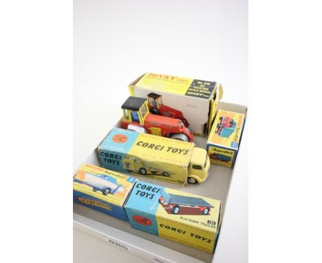 Quantity of Boxed Die Cast Vehicles Including Dinky No.279 Aveling-Barford Diesel Roller plus unboxed of the Same, Corgi 454 