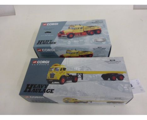 Two boxes ltd edn Corgi Heavy Haulage 17905 The Pointer Group Scammell Contractor and 12801 Edward Beck & Son Ltd Foden FG Ar