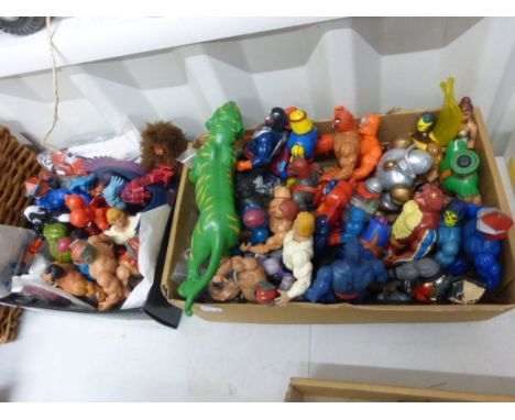 35 Original Mattel He-Man Masters of the Universe Figures Including Adam, Battle Cat, Skeletor, Clawful, Buzz Off, Kobra Khan