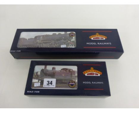 Two boxed Bachmann OO gauge 'Blue Riband' engines including 32-225 3F Jinty 47410 BR Black L/Crest and Ivatt Class 4 43160 BR