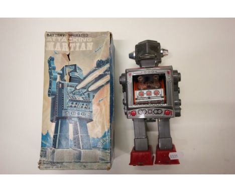 Boxed Battery Operated Attacking Martian Robot made in Japan S.H.     