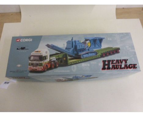 Boxed Corgi heavy haulage Ltd edn CC12002 MAN king trailer and crusher load - cadzow heavy haulage Ltd with certificate