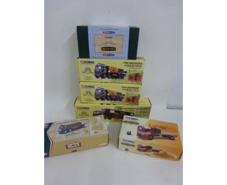 Six boxed Corgi vehicles all relating to Brewery's including The Brewery Collection 24302 Double Diamond, 12401 Fremlins & 27