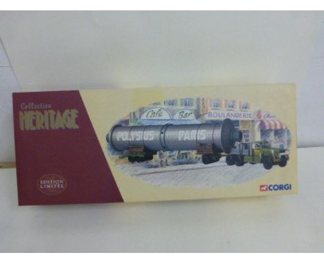 Boxed ltd edn Corgi Heritage EX55105 Diamond T980 avec rouleau STAG with certificate (excellent)