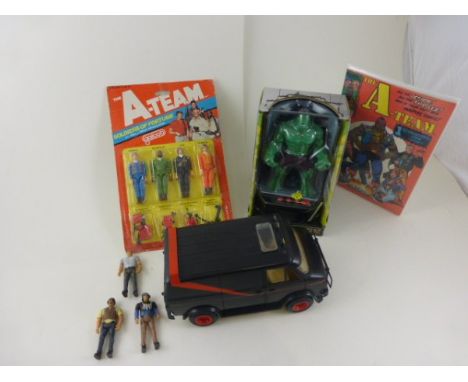 The A-Team - Carded Galoob Soldiers of Fortune Figures plus Galoob Van with 3 Figures and Accessories, 3 Villians and Marvel 