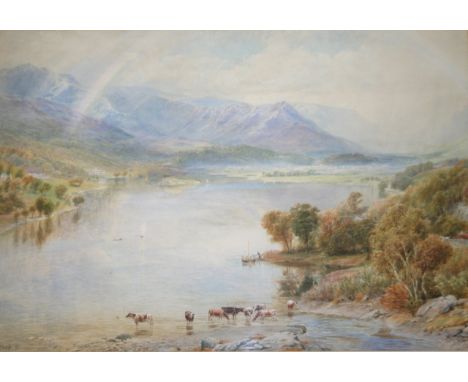 EBENEZER WAKE COOK (1843-1926) GRASMERE AFTER A SHOWER Signed and dated 86, watercolour 38 x 55.5cm. ++ Some fading; needs a 