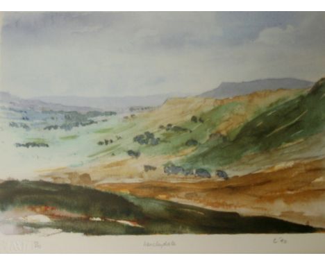 •HRH PRINCE CHARLES, THE PRINCE OF WALES (b.1948) WENSLEYDALE Offset lithograph, 1990, signed with initial and dated 90, also