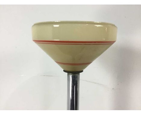 RETRO FLOOR LAMP,on raised feet, complete with shade, 65cm high
