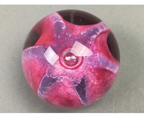 CAITHNESS GLASS PAPERWEIGHT,Sea Gems NIL209 marked to base, along with various other paperweights and glass vases, as well as