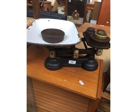 Vintage scales and weights 