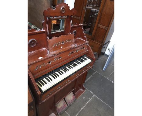 A Victorian harmonium 