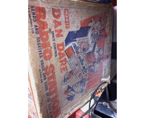 Vintage Merit Dan Dare Radio Station (incomplete but in original box) 