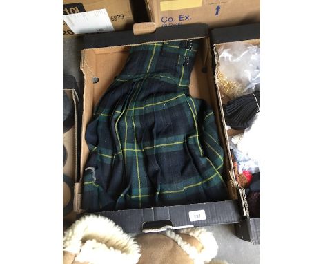 A vintage Scottish tartan kilt 