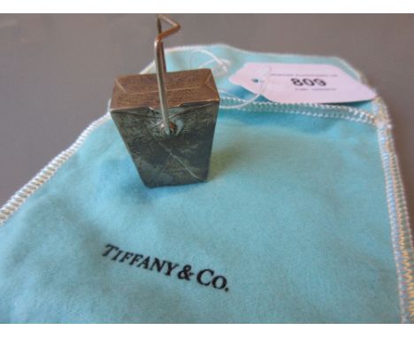 Tiffany and Co. silver rectangular Chinese designed pill box 