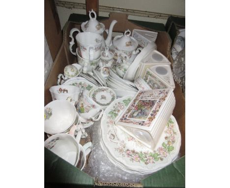 Quantity of Royal Doulton Brambly Hedge plates, miniature tea ware and other tea wareForty plus items, overall in good condit