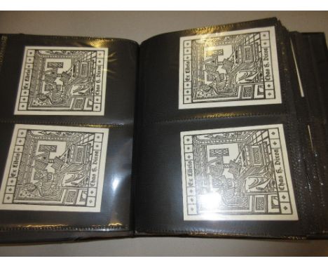 One small album containing one hundred book plates including one from ' Royal Library, Windsor Castle ', several for the ' Ba