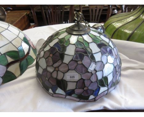 Tiffany style leaded glass lamp shade 