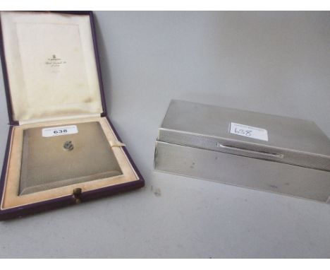 Dunhill silver gilt presentation cigarette case bearing a marcasite crest of the Mahajarah of Rajpipla, engraved to the inner