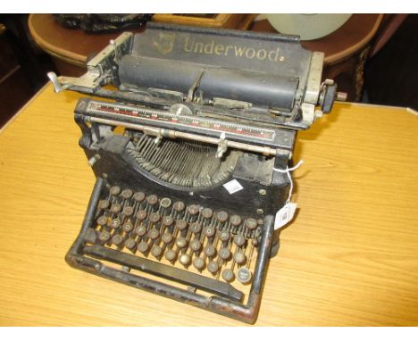 Underwood typewriter (at fault) 