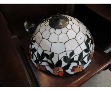 Tiffany style leaded glass lamp shade 