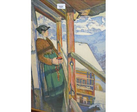 Framed coloured print after Valler and various other prints 
