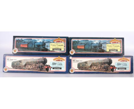 Bachmann Branchline OO gauge model railways including 2-6-2 tender locomotive 60969 BR green, 2-6-2 tender locomotive 60927 B