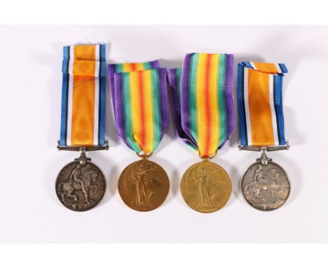 WWI medal pair of 3780 Private J Weir of the Highland Light Infantry comprising war medal and Victory medal (3780 PTE J WEIR 