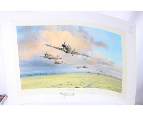 ROBERT TAYLOR&nbsp;Hurricane Scramble&nbsp;Print, pencil signed limited edition 4/1000, image size 46cm x 74cm, sheet size 68