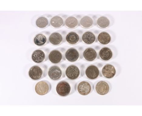UNITED KINGDOM George V (1910-1936) two half grade silver rocking horse crowns 1935 S4048, George VI (1936-1952) half grade s