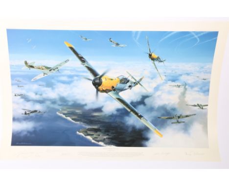 NICOLAS TRUDGIAN (b1959)&nbsp;High Summer High Battle&nbsp;Print, pencil signed limited edition 54/350, image size 41cm x 65c
