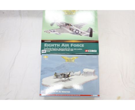 Corgi The Aviation Archives 1:32 scale limited edition diecast aeroplane model AA34403 Eight Air Force Collection P51D-20-NA 