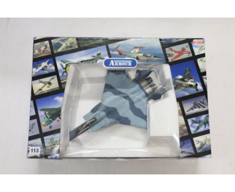 Franklin Mint Armour Collection 1:48 scale diecast metal aeroplane model B11F017 F15 Eagle 65th Agressor Squadron, boxed 