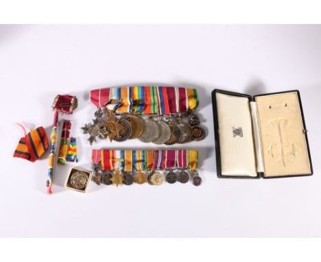 WWI nine medal group to Royal Engineer 28472 Warrant Officer Frederick W Roberts MBE including MBE medal, 1914 Mons star with