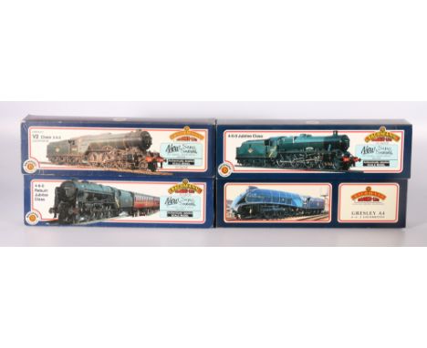 Four Bachmann Branchline OO gauge model railway locomotives including 31-951A 4-6-2 Union of South Africa tender locomotive 6