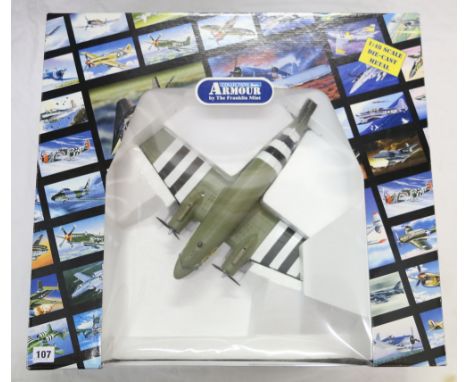 Franklin Mint Armour Collection 1:48 scale diecast metal aeroplane model B11C969 C47 D-Day INV-USAAF 94th TCS 439, boxed 