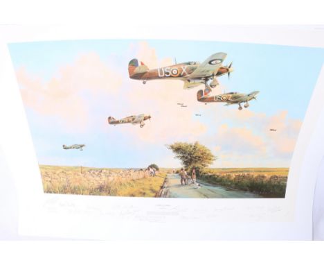 ROBERT TAYLOR Glorious Summer Print, pencil signed limited edition 288/500, image size 40cm x 66cm, sheet size 61cm x 84cm, u