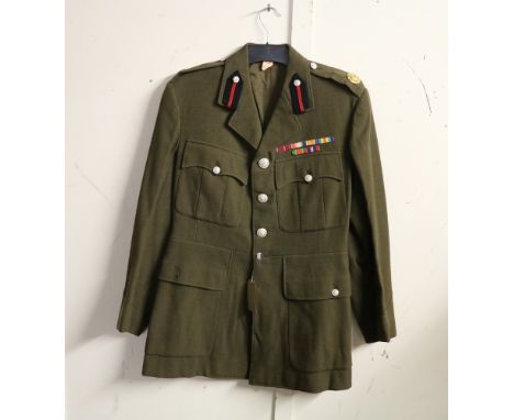 British Army dress uniform jacket having J Daniels and Co Ltd of Woolwich "Lt Col R J Wilkin Spor For Aug 1940" with Stillwel